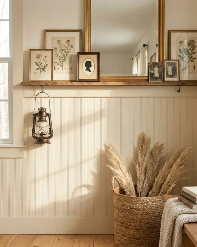 Beadboard half-wall DIY tutorial for home renovation projects