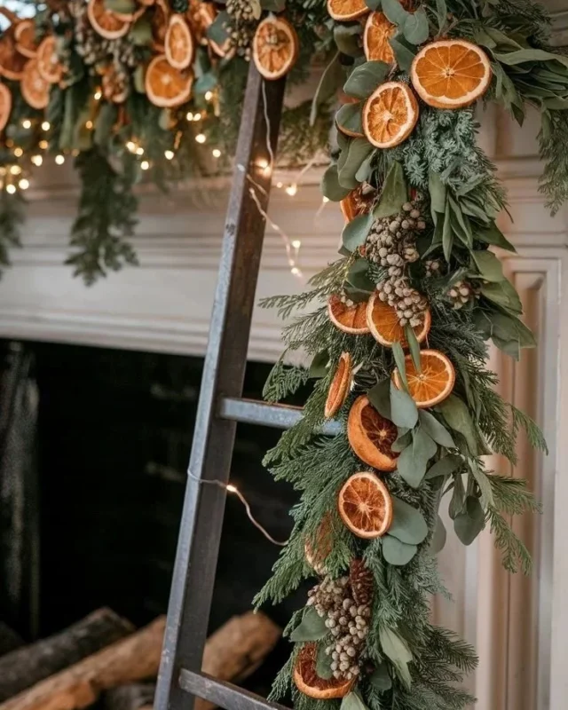 Dehydrated orange slices for garnish and home decor in a stylish arrangement.
