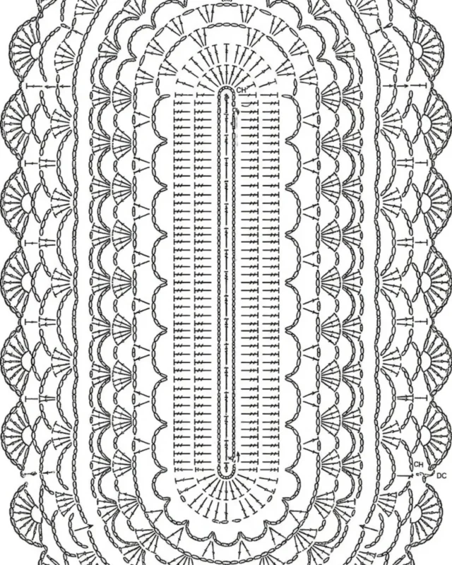 Free oval crochet bath rug pattern in a simple design for any bathroom.